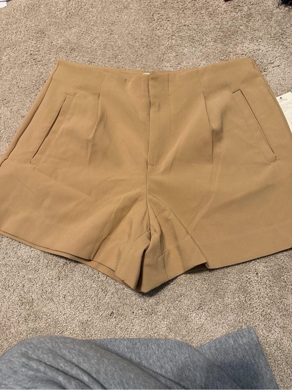 a new day High-Waist Tailored Shorts — Tan